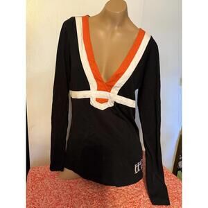 Harley Davidson Long Sleeve Pull Over Top Lg